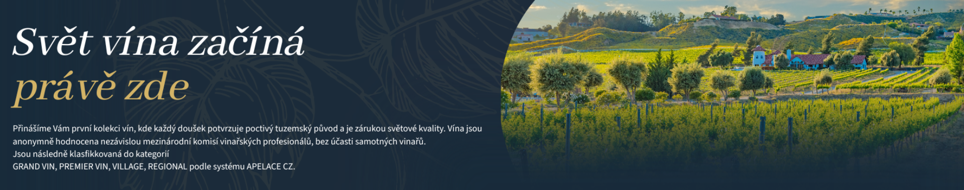 Banner na úvodní stránce